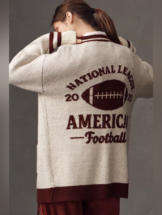 Anthropologie Sweaters - Anthropologie Flat White Game Day Cardigan Sweater